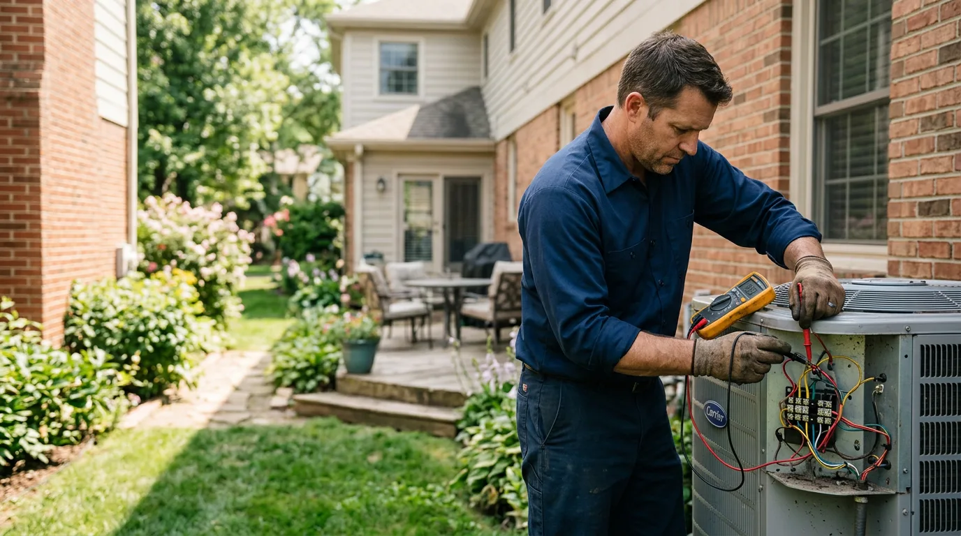 HVAC technician working near Dublin, PA